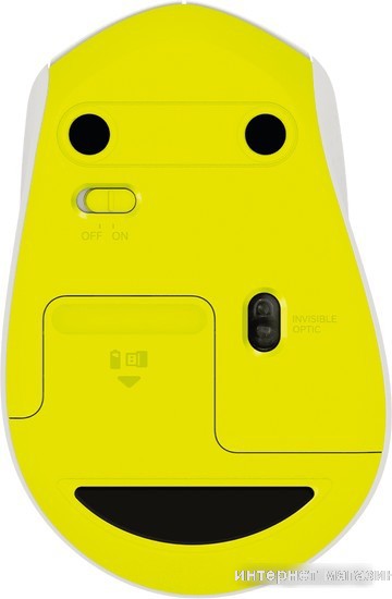Мышь Logitech M330 Silent Plus (белый/желтый)