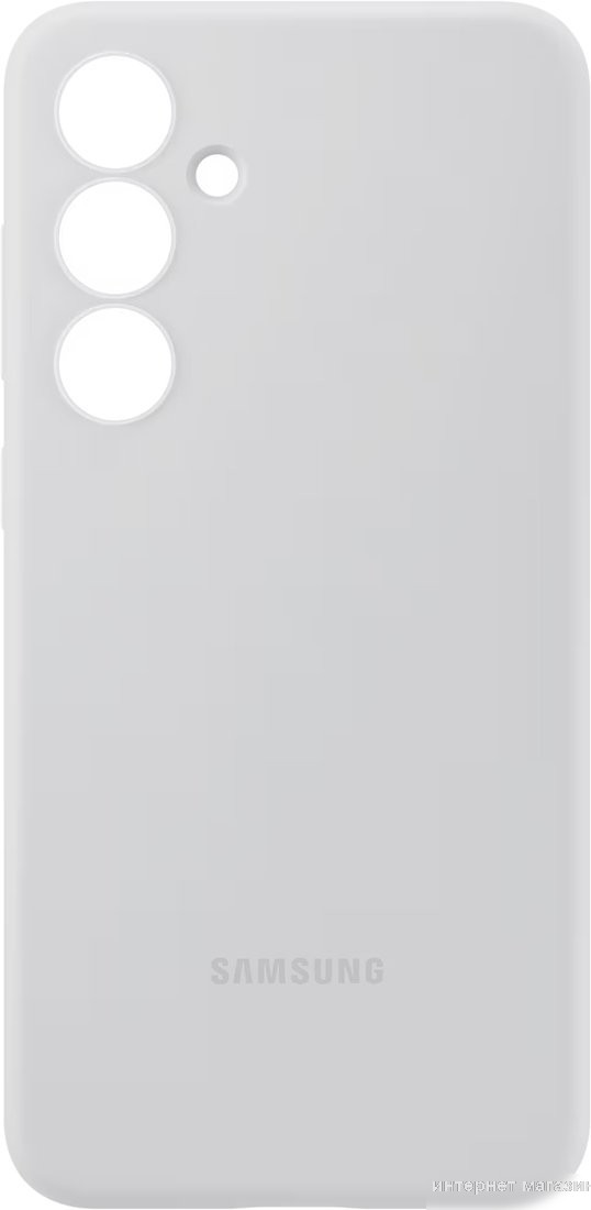Чехол для телефона Samsung Silicone Case Galaxy S24 FE (серый)