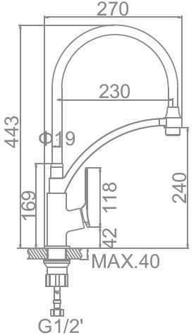 Смеситель Ledeme L4075B-2