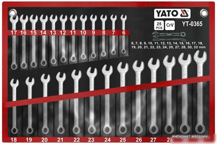 Yato YT-0365 25 предметов