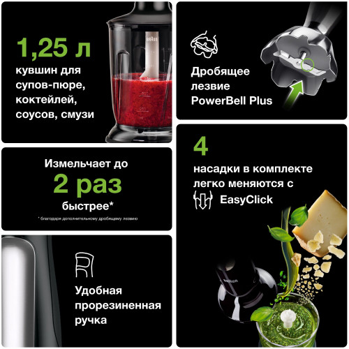 Погружной блендер Braun Multiquick 7 MQ7045X