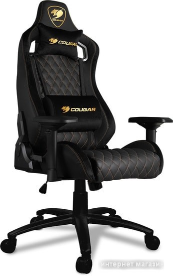 Кресло Cougar Armor S Royal (черный/золотистый)