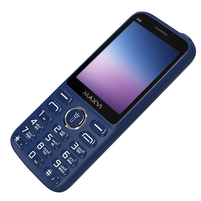 Кнопочный телефон Maxvi K32 (синий)