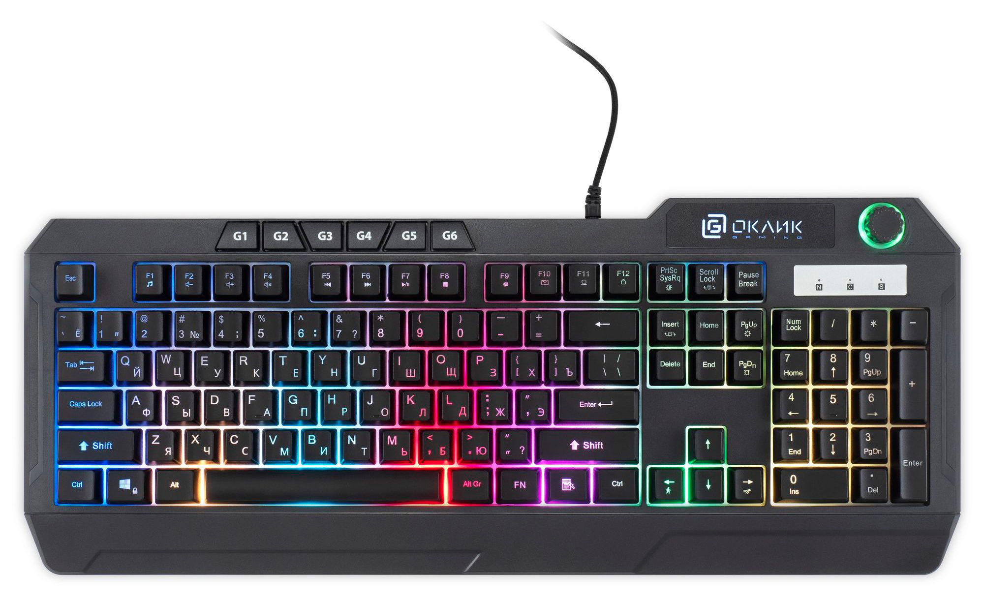 Клавиатура Oklick 715G (черный)