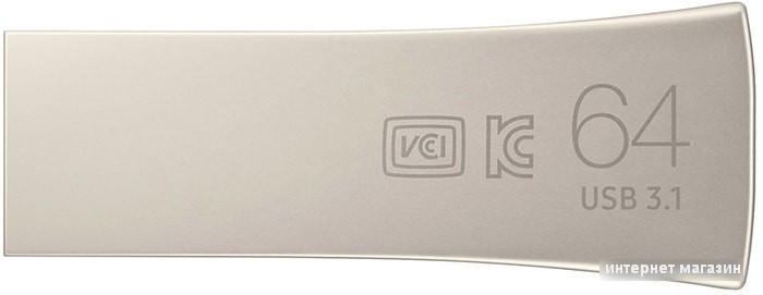 USB Flash Samsung BAR Plus 64GB (серебристый)