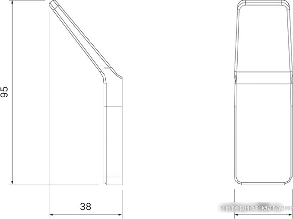 Крючок для ванны IDDIS Slide SLIBS10i41