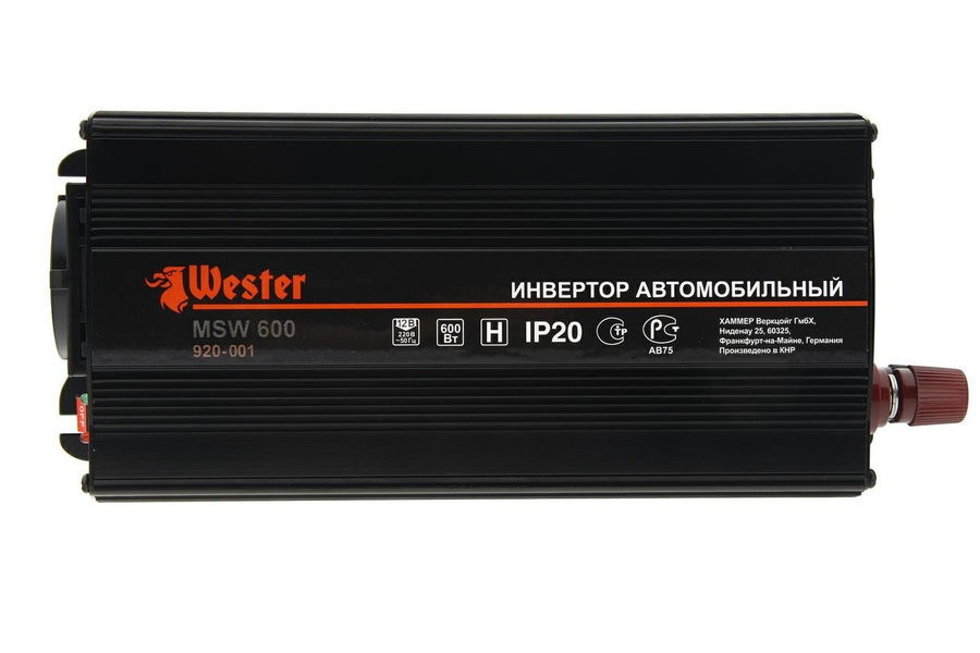 Автомобильный инвертор Wester MSW600