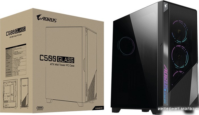 Корпус Gigabyte Aorus C500 Glass