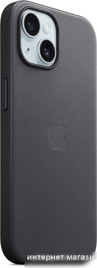 Чехол для телефона Apple MagSafe FineWoven Case для iPhone 15 (черный)