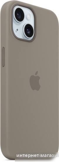 Чехол для телефона Apple MagSafe Silicone Case для iPhone 15 Plus (глина)