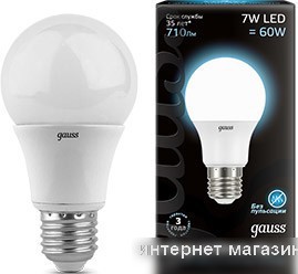 Светодиодная лампа Gauss E27 7Вт 4100K [102502207]