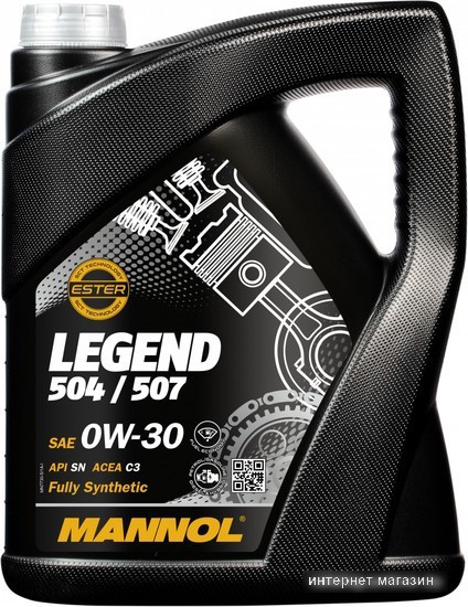 Моторное масло Mannol Legend 504/507 0W-30 5л