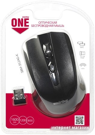 Мышь SmartBuy One 352AG (черный)