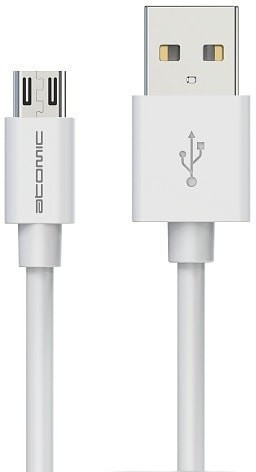 Кабель Atomic HQ-base microUSB (белый)
