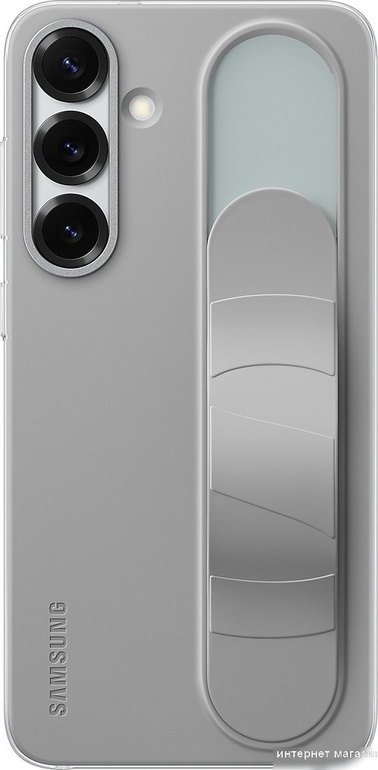 Чехол для телефона Samsung Standing Grip Case Galaxy S25+ (серый)