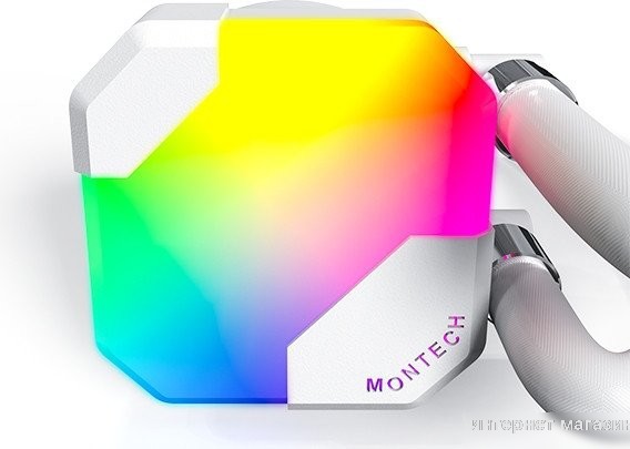 Жидкостное охлаждение для процессора Montech HyperFlow ARGB 240 (белый)