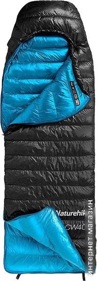 Спальный мешок Naturehike CW400 NH18C400-D (L, черный)