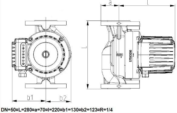 Циркуляционный насос IMP Pumps GHNMbasic 50-70F