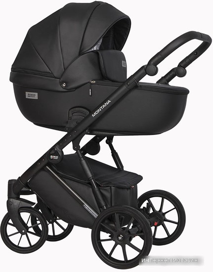 Универсальная коляска Riko Basic Montana Ecco (3 в 1, 12/черный)