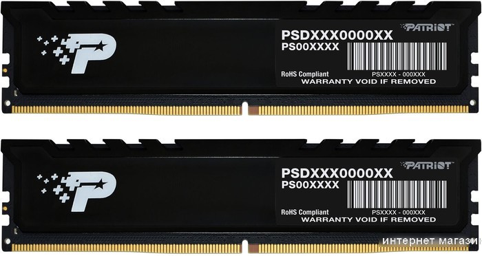 Оперативная память Patriot Signature Premium 2x16ГБ DDR5 5600МГц PSP532G5600KH1