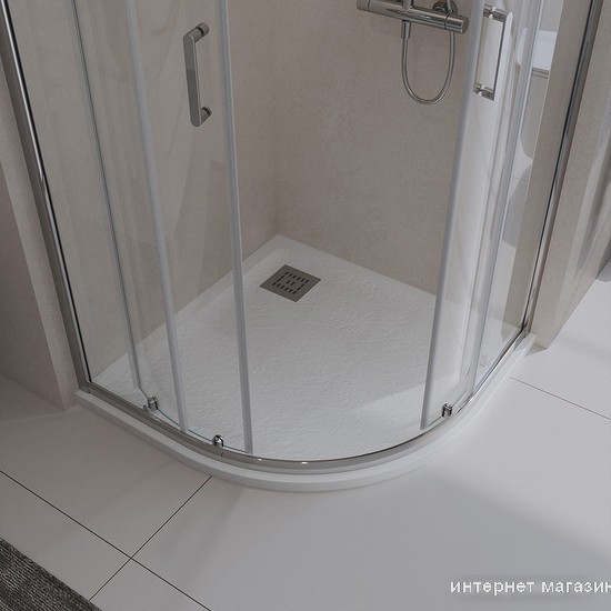 Душевой поддон BelBagno TRAY-MR-UNO-R-80-550-35-W-CR 80x80