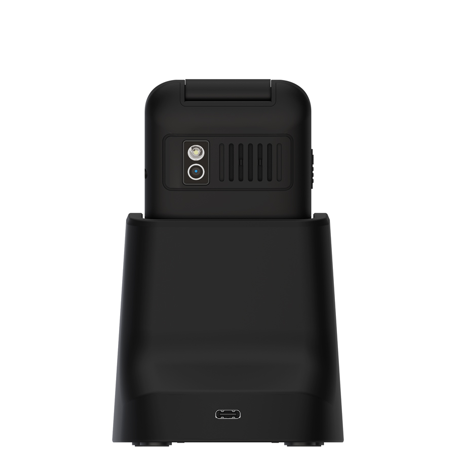 Кнопочный телефон Maxvi E5 up (черный)