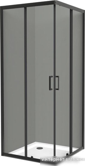 Душевой уголок BelBagno UNO-195-A-2-100-C-NERO