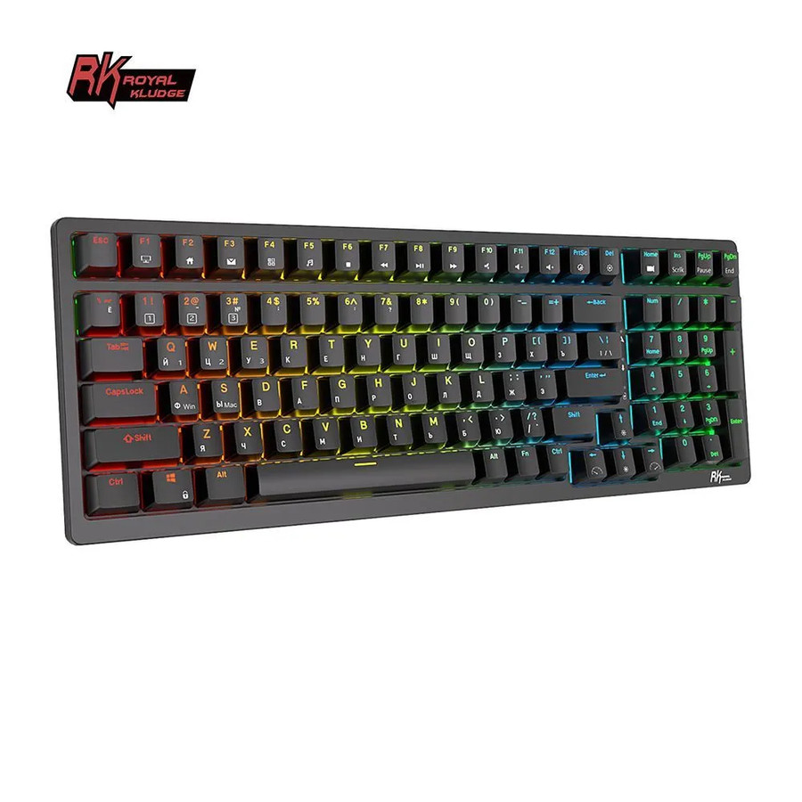 Беспроводная клавиатура Royal Kludge RK98 RGB (черный, RK Brown)