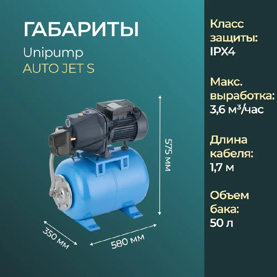 Насосная станция Unipump AUTO JET 100 S-50