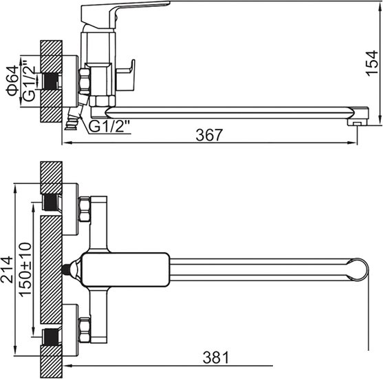 Смеситель Ledeme L2280Y