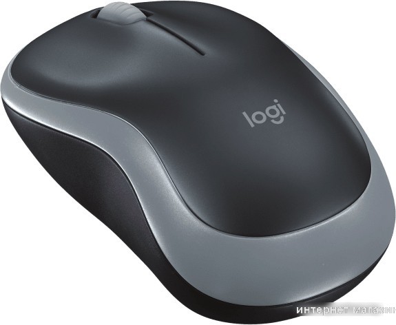 Мышь Logitech M186 (черный/серый)