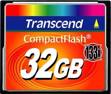 Карта памяти Transcend 133x CompactFlash 32 Гб (TS32GCF133)