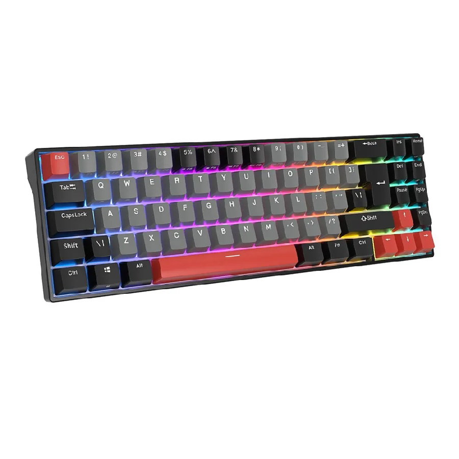 Беспроводная клавиатура Royal Kludge RK71 ISO RGB (черный, RK Brown)