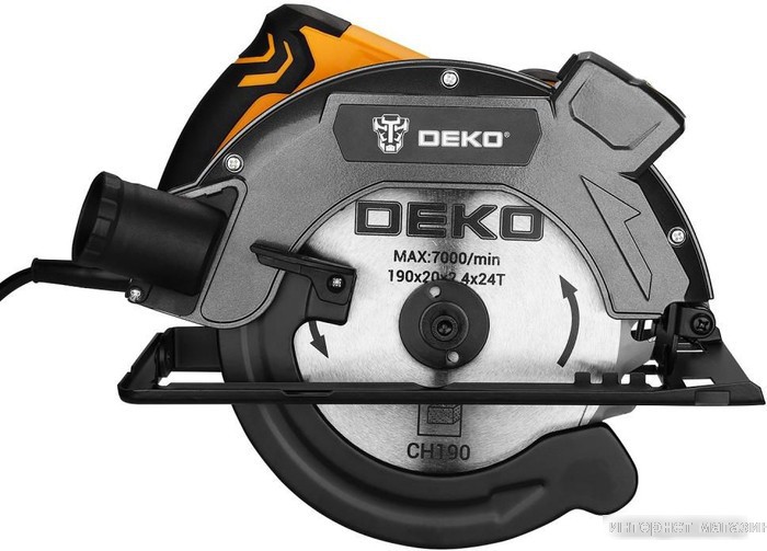 Дисковая (циркулярная) пила Deko DKCS1800-190 Laser 083-1011
