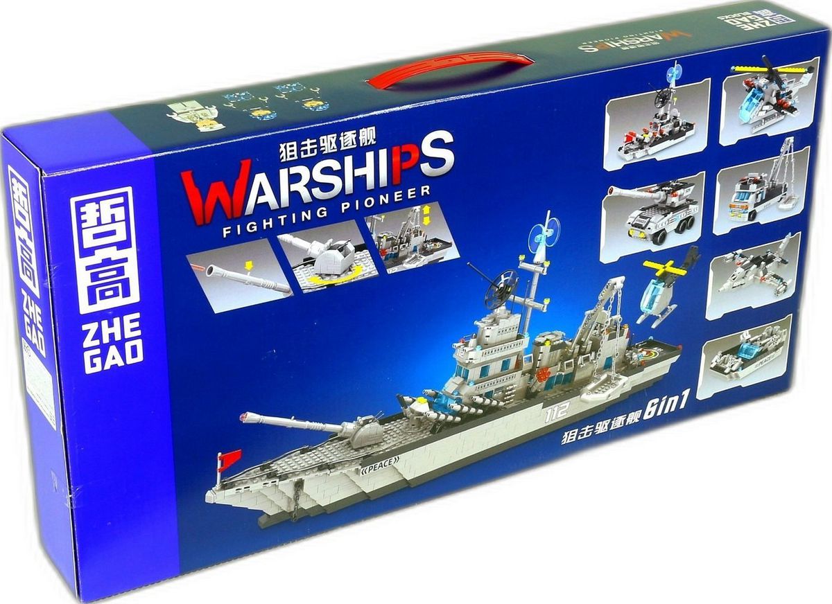 Конструктор Zhe Gao QL0172 Военный линкор