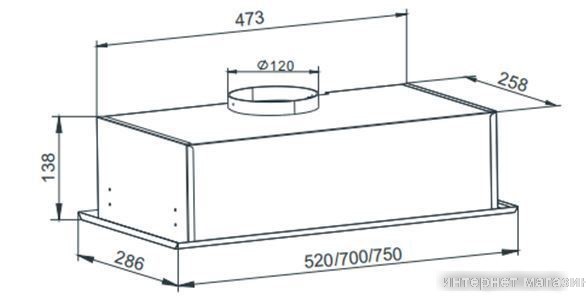 Кухонная вытяжка ZorG Technology Classico 850 52 M (черный)