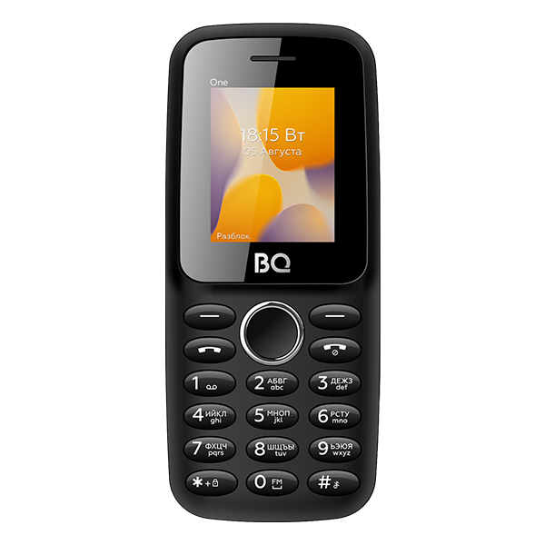 Кнопочный телефон BQ-Mobile BQ-1800L One (черный)