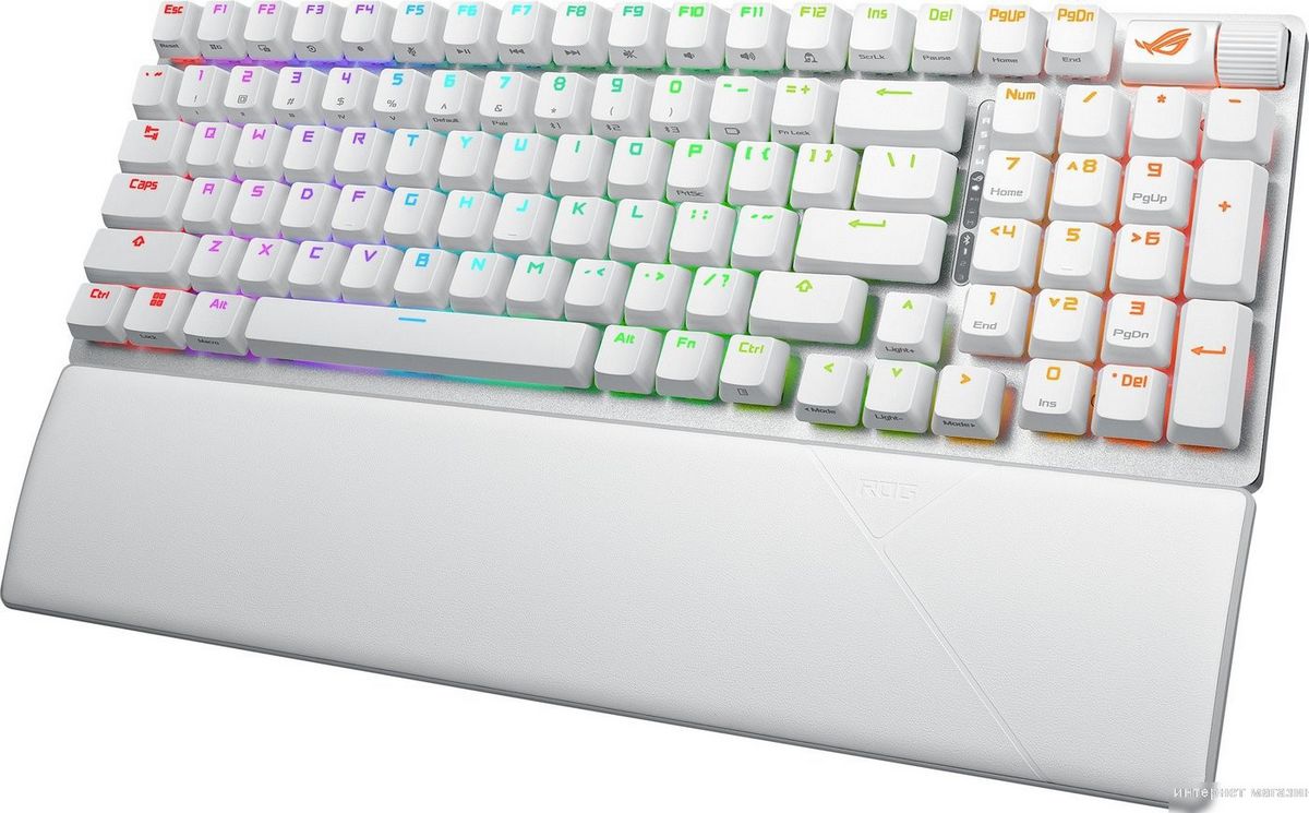 Клавиатура ASUS ROG Strix Scope II 96 Wireless Moonlight White (NX Snow)