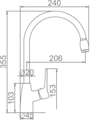 Смеситель Ledeme L4069B (черный)