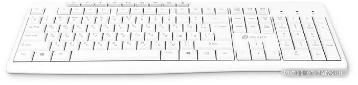 Клавиатура Oklick K225W (белый)