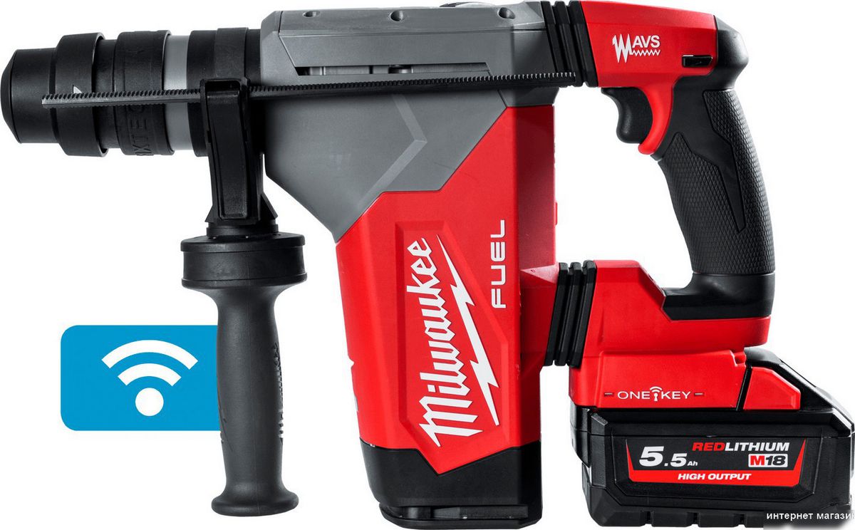 Перфоратор Milwaukee M18 FUEL M18ONEFHPX-552X 4933478496 (с 2-мя АКБ, кейс)