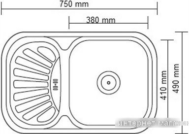 Кухонная мойка Ledeme L67549-R