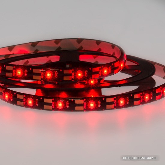 Светодиодная лента Lamper 1м с USB коннектором 5 В 8 мм IP65 SMD 2835 60 LED/m цвет свечения красный