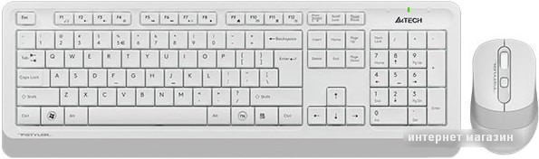 Клавиатура + мышь A4Tech Fstyler FG1010 (белый/серый)