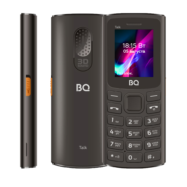 Кнопочный телефон BQ-Mobile BQ-1862 Talk (черный)