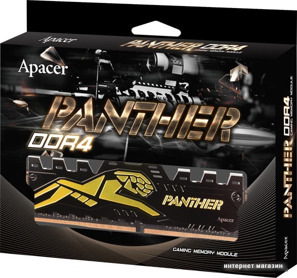 Оперативная память Apacer Panther Golden 16ГБ DDR4 3200 МГц AH4U16G32C28Y7GAA-1