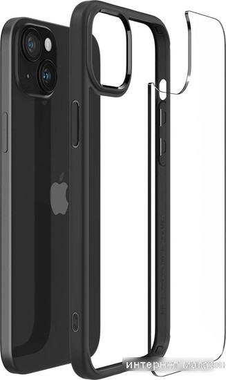 Чехол для телефона Spigen Ultra Hybrid для iPhone 15 ACS06799 (черный)