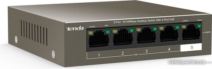 Неуправляемый коммутатор Tenda TEF1109P-8-63W