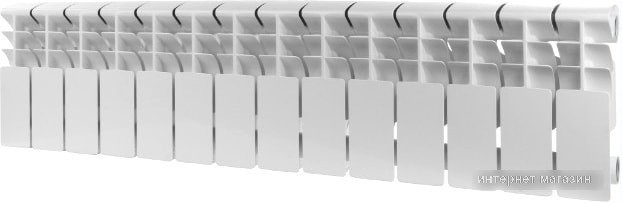 Биметаллический радиатор Rommer Plus Bm 200 (15 секций)