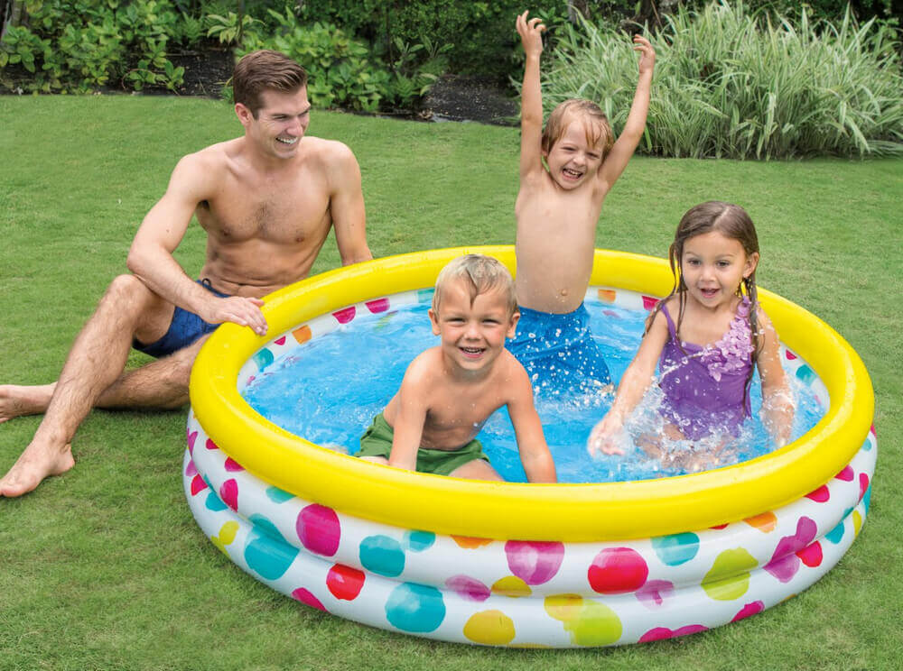 Надувной бассейн Intex Wild Geometry 168х41 (58449)